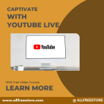 DON’T SIT BACK AND WAIT FOR THE RIGHT TIME TO COME FOR EARNING A BAG OF CASH. A VERY CONFIDENTIAL WAY OF EARNING IS GOING TO BE DISCLOSED IN THIS VIDEO NAMED “ CAPTIVE WITH YOUTUBE LIVE- ADVANCED EDITION”.THIS IS A 100% FREE VIDEO COURSE FOR REAL PASSIVE INCOME. START WORKING TOWARDS YOUR GOAL RIGHT NOW BY WATCHING IT.