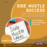 100% Free to Download eBook “Side Hustle Success” with Master Resell will provide you with a more comfortable way to earn passive money online and you will build your entrepreneurship just in a day