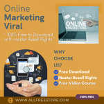 A 100% free video course is created for you with the idea to get real income immediately. Secret revealed how to be successful in a very short period- ”Online Marketing Viral” is a video course with resell rights and free download