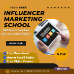 Get financial peace- with the “Influencer Marketing School”- a video course that is 100% free and filled with ideas for earnings. As we all know that the lack of money is the root of all evil