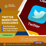 100 % free to download video course with master resell rights “Twitter Marketing Excellence” through which you can earn millions of dollars and this is the best business solution for the greatest earnings
