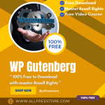 WP Gutenberg”- a 100% free video course for effective marketing strategies and high earnings. Mystery revealed for you in this video course, will make you a millionaire in a matter of days. A complete solution for the highest returns