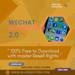 This Video Course “WeChat Marketing 2.0” is going to surprise you with great earnings beyond your imagination and lots of spare time to do your important work. This Video Course is 100% free with resell rights and free to download