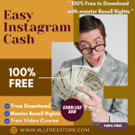 Are you spending all your day working for earnings? Watch this video for a new idea to get money for all your expenses and the things you always wanted to do. “Easy Instagram Cash“- is a 100% free video course with resell rights and free downloading