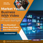 Get financial peace- with the “Market Your Business With Video”- a video course that is 100% free and filled with ideas for earnings. As we all know that the lack of money is the root of all evil