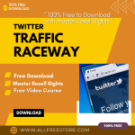 “Twitter Traffic Raceway Video Upgrade”- a 100% free video course for effective marketing strategies and high earnings. Mystery revealed for you in this video course, will make you a millionaire in a matter of days. A complete solution for the highest returns