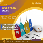 100% free video “Boost Your Online Sales” that will help you in tripling your productivity and your earnings- not only will you achieve more, but you’ll also enjoy it. Watch it and become successful in your income and work life