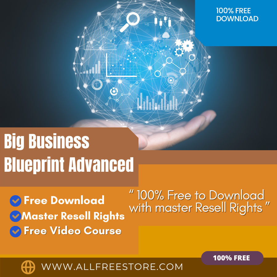 You are currently viewing 100% free video “Big Business Blueprint Advanced” that will help you in tripling your productivity and your earnings- not only will you achieve more, but you’ll also enjoy it. Watch it and become successful in your income and work life