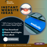 100% Free to Download eBook with Master Resell Rights “Instant Website Ideas For Fast Earnings” will teach you the right steps to build your online business and you will become a millionaire overnight