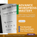 How much do you want to earn? Make money as per your requirement with this 100% free video “Advance WordPress Mastery Kit new Folder” a video for earnings per click: ways of making money and using the money to make more money and repeat