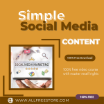 Start earning today with this 100% free video course “Simple Social Media Content”. Step-by-step process of income. Watching this will help you generate cash very easily and fast. The innovative and creative way of earning big money
