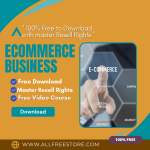 “Ecommerce Business”- a 100% free video course for effective marketing strategies and high earnings. Mystery revealed for you in this video course, will make you a millionaire in a matter of days. A complete solution for the highest returns
