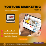 100% free download video course with master resell rights “YouTube Marketing Part-2” is a unique way to set up your own work and your income will be much more than your expectations