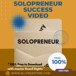 100% Free video course with master resell rights “Solopreneur Success Video” will provide you with the best idea to build a profitable business online and you will discover a great source of big real money