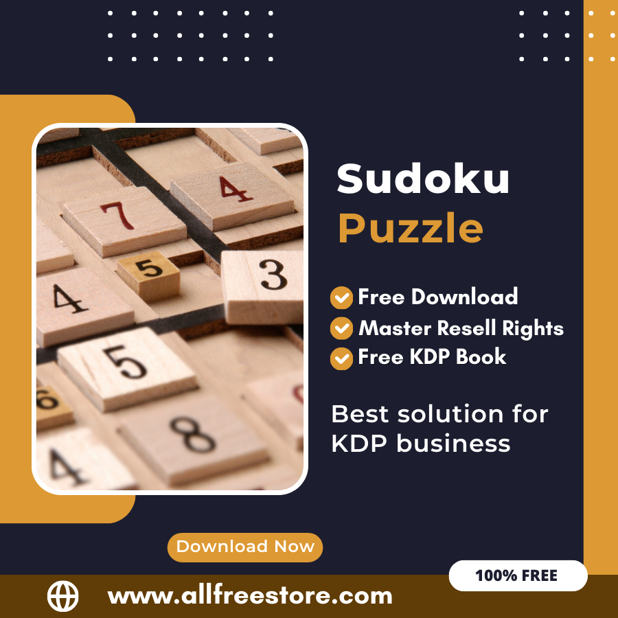 You are currently viewing Make Money with Amazon KDP: A Comprehensive Guide to Publishing a Sudoku Puzzle Book with 100% Free to Download With Master Resell Rights