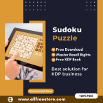 Maximize Your Earnings with Amazon KDP: A Guide to Publishing a Sudoku Puzzle Book with 100% Free to Download With Master Resell Rights