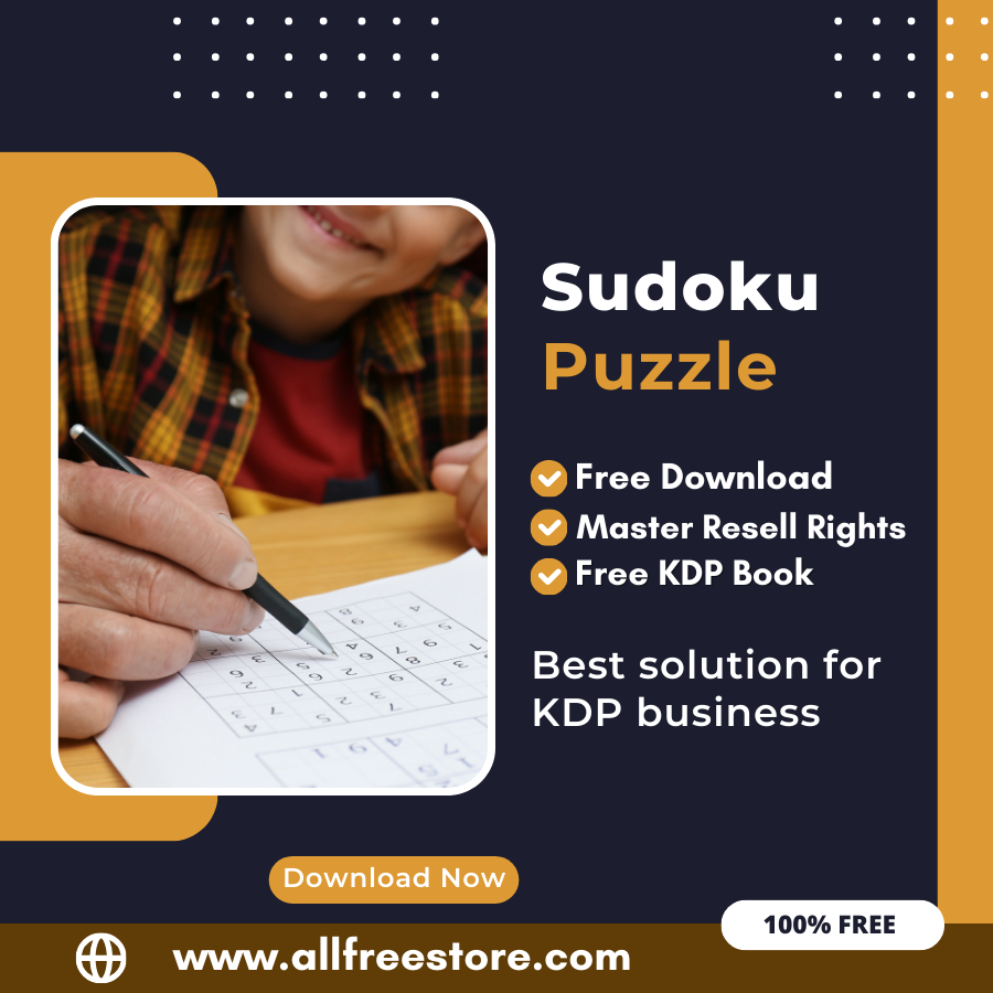 You are currently viewing 100% Free to Download Sudoku puzzle book with Master Resell Rights. You can sell these Sudoku Book as you want or offer them for free to anyone