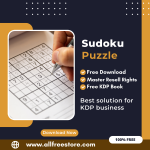 Make Money with Amazon KDP: A Comprehensive Guide to Publishing a Sudoku Puzzle Book with 100% Free to Download With Master Resell Rights