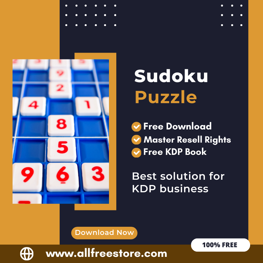 You are currently viewing The Ultimate Guide to Earning from Amazon KDP: A Guide to Publishing a Sudoku Puzzle Book with 100% Free to Download With Master Resell Rights