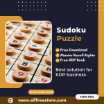 100% Free to Download Sudoku puzzle book with Master Resell Rights. You can sell these Sudoku Book as you want or offer them for free to anyone