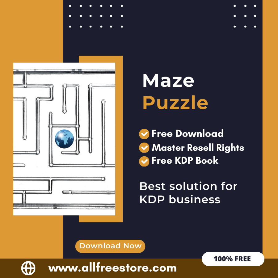 You are currently viewing 100% Free Maze Puzzle Book with Master Resell Rights Learn How to Sell Maze Puzzles and Earn Money