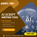 100% Free AI Script Writing Tool: Easily write script by using this tool, and earn passive income