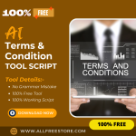 100% Free AI Terms & Condition Generator Tool: Easily Write website terms by using this tool, and Become a millionaire after selling this tool