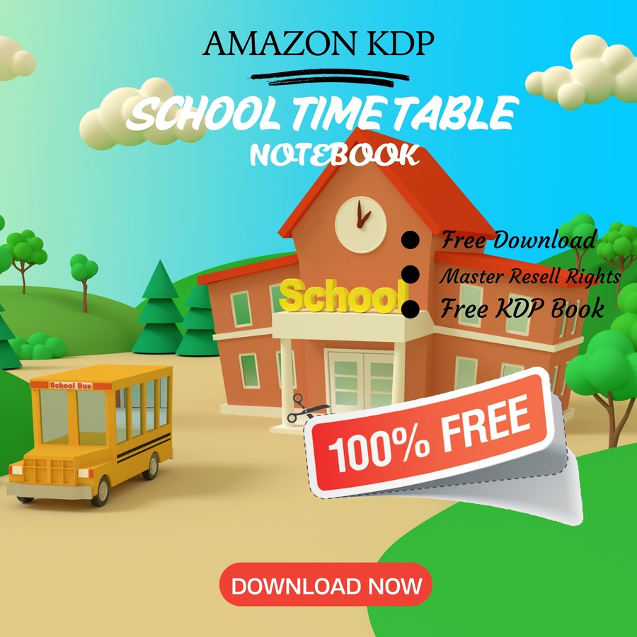 You are currently viewing 100% Free to download School Time Table BOOK [2] with master resell rights. You can sell these NOTE BOOK as you want or offer them for free to anyone